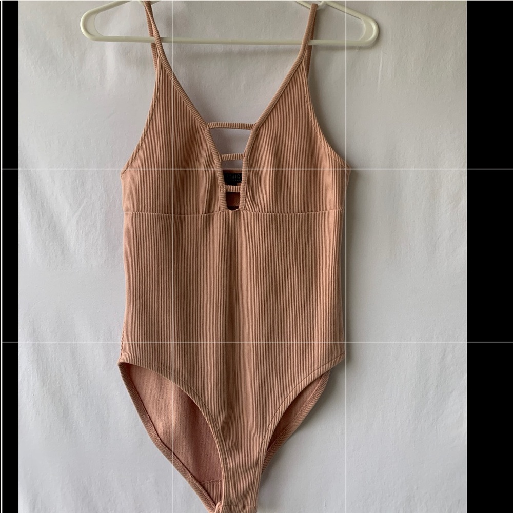 Blush cotton stretch bodysuit